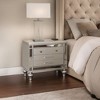 Royal Hampton Nightstand with 2 Drawers and USB Port, Silver Acacia Wood - 2 of 4
