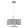 Livex Lighting Kalmar 4 - Light Chandelier in  Brushed Nickel - 3 of 4