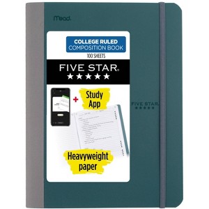 Five Star 100 Sheets College Ruled Premium Composition Book with Bungee & Unique Fill Peacock - 1 of 4