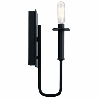 Alden 5'' Black Modern Wall Sconce with Direct Wiring