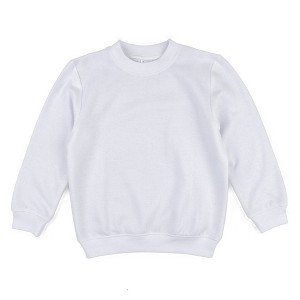 Leveret Kids Long Sleeve Neutral Solid Color Sweatshirt - 1 of 2
