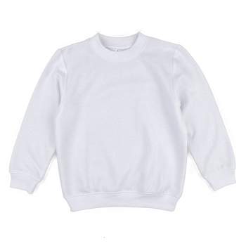 Leveret Kids Long Sleeve Neutral Solid Color Sweatshirt