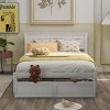 Streamdale Full Size Platform Bed with Under-bed Drawers, White - 3 of 4