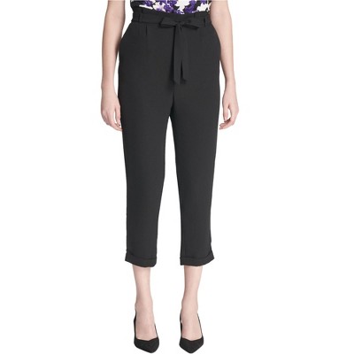 Calvin Klein Womens Paperbag Casual Trouser Pants