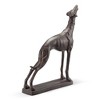 SPI Home Baying Greyhound Sculpture - 16" Cast Iron Dog Figurine, Elegant Animal Decor for Modern, Traditional, or Rustic Interiors - 3 of 4