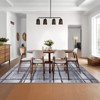 Large 9x12 Machine Washable Rug with Rubber Backing Stain-Resistant Geometric Dining Room Rug Ultra-Soft Plaid Neutral Accent Carpet for Living Room - 4 of 4