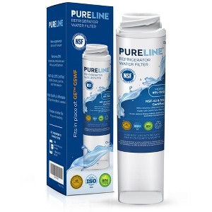 PureLine GE GSWF Refrigerator Water Filter Replacement, Also Compatible with Kenmore 46-9914, 9914, 469914, GSWFDS, AP3418061 Filters - 1 of 4