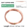 Unique Bargains Soft Pure Copper Jewelry Making Gardening Wire 1 Roll - 3 of 4