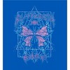 Distressed Black Metal Butterfly Adult Crew Neck Short Sleeve Tee - 2 of 2