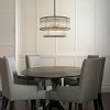 ALOADECOR Modern Glam Glass Drum Chandelier Contemporary Hanging Light For Living Room Entryway Bedroom - 2 of 4