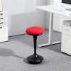 TopComfy Accent Chairs Active Stool Decorate Chair Soft Chair Comfortable Chair Soft Seat Ergonomic Flair for Office, Red, 14.2"*14.2"*35.4" - 2 of 4