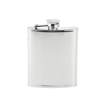 True Rogue Flask for Liquor - White Plastic Flask with 1oz Shot