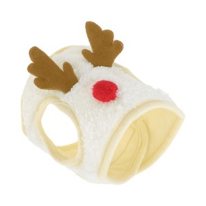 Unique Bargains Christmas Holiday Dog Hat Pompoms Headwear Costume - 1 of 4