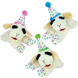 Multipet Lamb Chop with Birthday Hat Dog Toy - 1 of 1