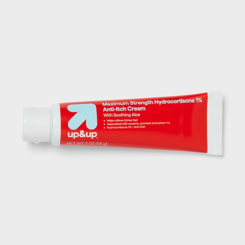 Anti-Itch 1% Hydrocortisone Maximum Strength Cream with Aloe - up & up™, 4 of 9