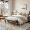 Abynow Floral Loomed Machine Washable Area Rug, BEIGE, 8' x 10' - 3 of 4