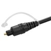 Monoprice Digital Optical Audio Cable - 1.5 Feet - Black | S/PDIF (Toslink) 5.0-Meters Outside Diameter | Gold Plated Ferrule, Molded Strain Relief - 3 of 4