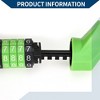 Unique Bargains Extended Bicycle Padlock Cable Lock Resettable 5 Digit Bike Lock Green 51.18" 1 Set - 3 of 4