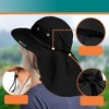 Chapeau Parapluie Unisexe Bleu - Protection UV Pour Pêche, Rando, Camping