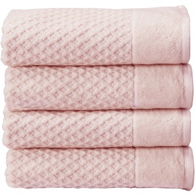 100% Cotton White Diamond Bath Towels (4-Pack) - The Clean Store