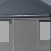 10x20 FT Carport, Heavy Duty Car Canopy with Removable Sidewalls, Doors and Ventilated Window, Portable Garage, Waterproof and UV Protection Garage - 4 of 4