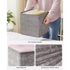 SONGMICS Storage Cubes Non-Woven Fabric Bins with Double Handles Set of 6 Closet Organizers for Shelves Foldable for Clothes - 3 of 4