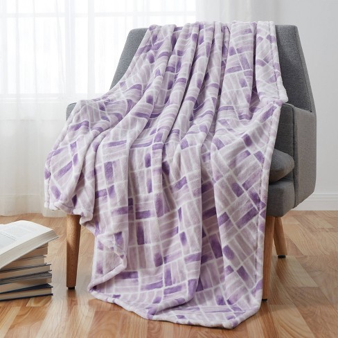 Purple and grey throw new arrivals