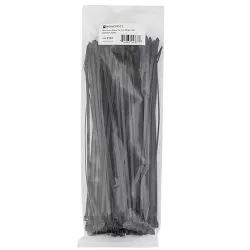 Monoprice 11-inch Cable Tie, 100pcs/Pack, 50 lbs Max Weight - Black