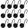 Home Mart Goods 12 Piece Set - Matte Black S-Shape Heavy Duty Shower Curtain Hooks Rings Rustproof Metal - 2 of 2