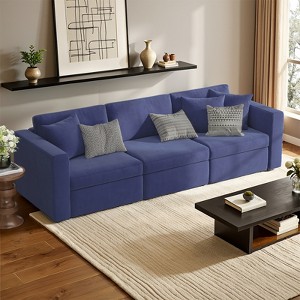 Gymojoy 71"/99.3"/118.1" Loveseat Cloud Sofa Modular Sectional Couch with Deep Seat for Living Room - 1 of 4