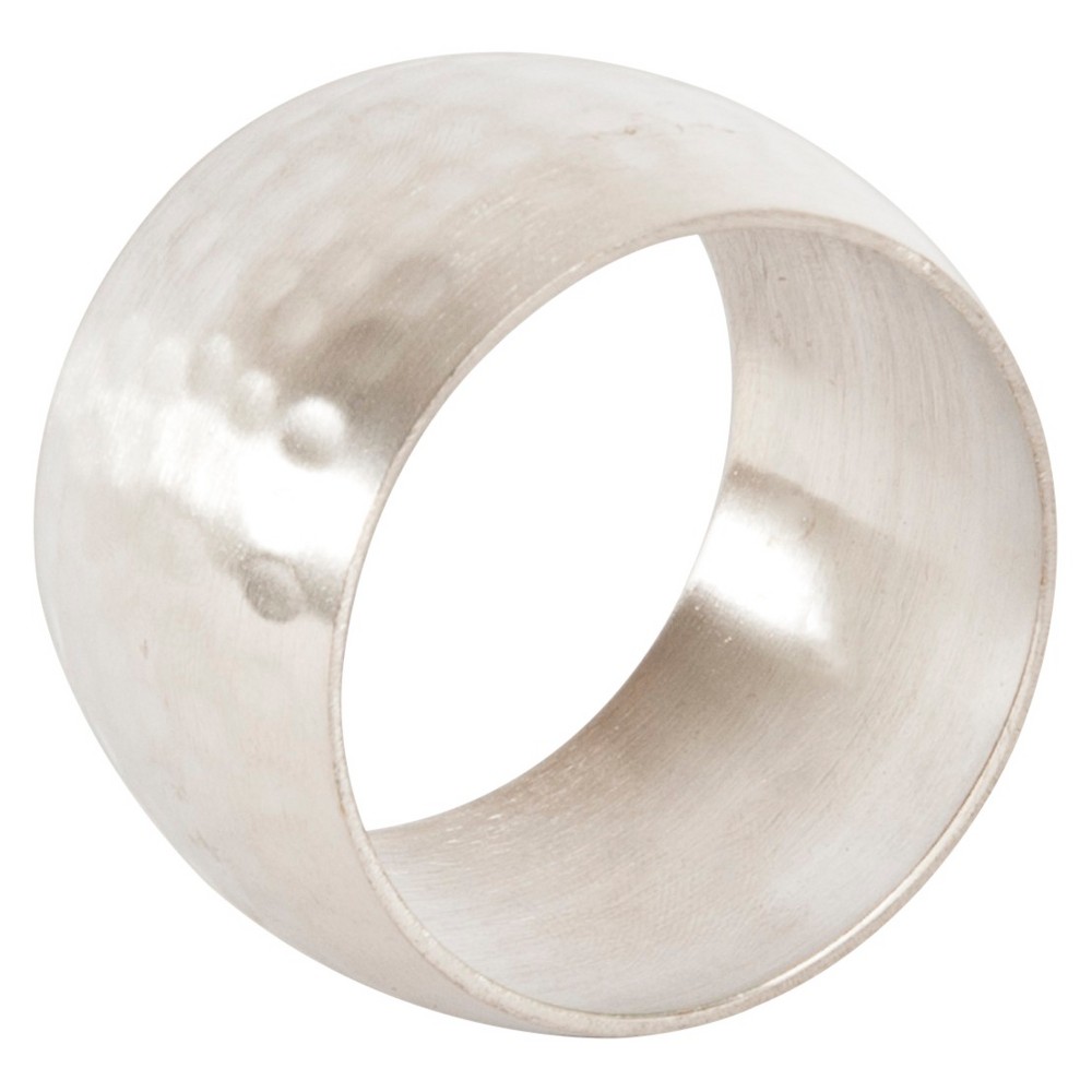 UPC 789323283429 product image for Round Shape Napkins Rings - Silver (Set of 4) | upcitemdb.com