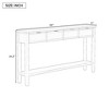 CAVINAS Modern Entryway Table with the Drawers and 1 Bottom Shelf,Console Tables  for Entryway,Hallway,Foyer - 3 of 4