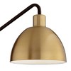 360 Lighting Colwood Mid Century Modern Swing Arm Wall Lamps Set of 2 Brass Bronze Plug-in Light Fixture Adjustable Dome Shade for Bedroom Living Room - 3 of 4