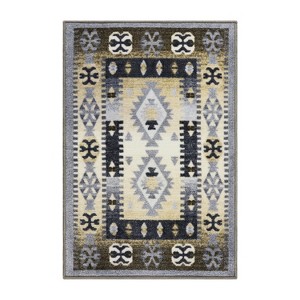 Rustic Farmhouse Diamond Non-Slip Indoor Runner or Area Rug by Blue Nile Mills - 1 of 4