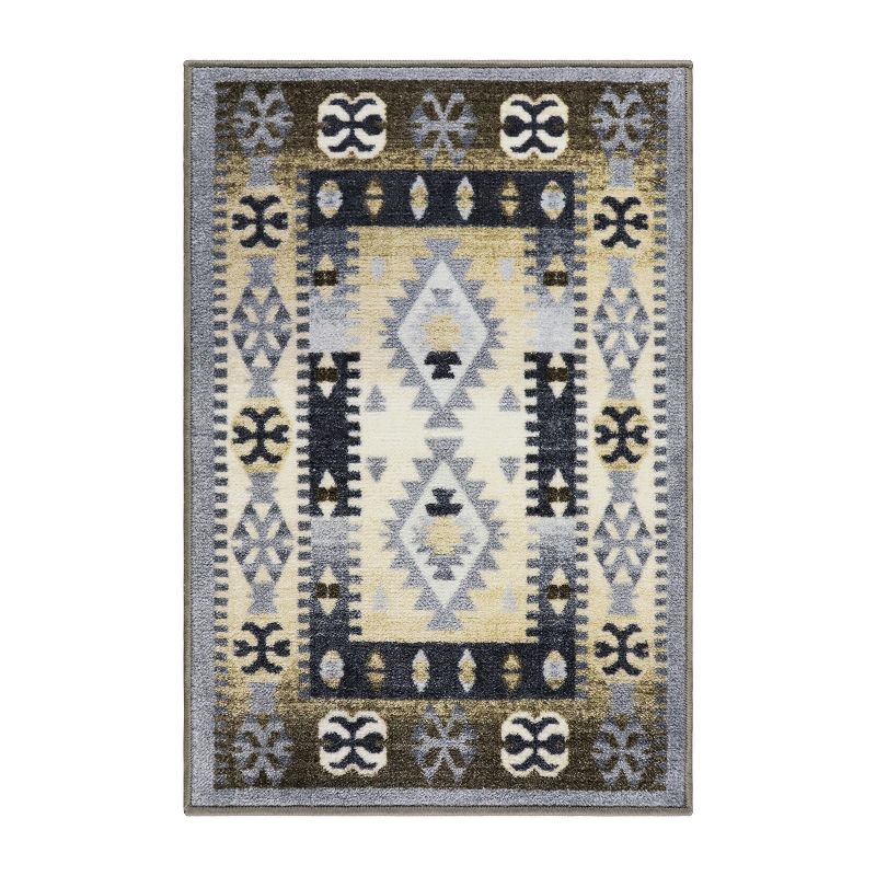 Rustic Farmhouse Diamond Non-Slip Indoor Runner or Area Rug by Blue Nile Mills, 1 of 5