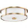 Progress Lighting Gilliam 3 - Light Flush Mount in  Vintage Brass - 2 of 3