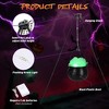 Yescom Halloween Witches Cauldron 31" Tripod Hanging Black Pot LED Light Adjustable Chain Hook Decoration - 3 of 4