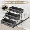 VUSIGN Pull Out Spice Rack Organizer for Pantry, 3 Tier Spice Organizer for Cabinet, Height Adjustable Spice Racks, Seasoning Organizer for Kitchen - 2 of 4