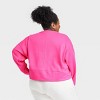 Women's Cotton Fleece Crewneck Cropped Sweatshirt - All in Motion™ - image 2 of 2
