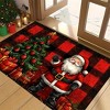 Christmas Tree Pattern Mat, Thickened Wear-Resistant Non-Slip, Suitable for EntrywayChristma Decoration, Christma Rug. - 3 of 4