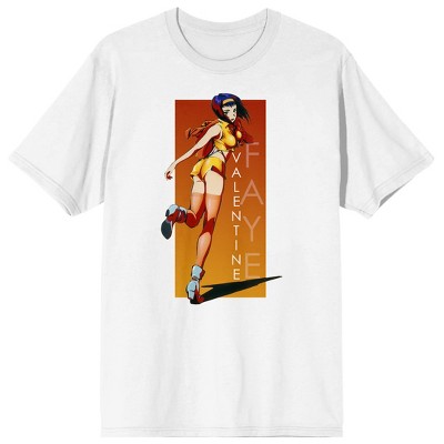 Cowboy Bebop Faye Valentine Running Men's White T-Shirt-Small