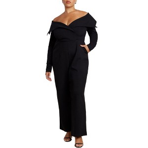 ELOQUII Tuxedo Jumpsuit - 1 of 3