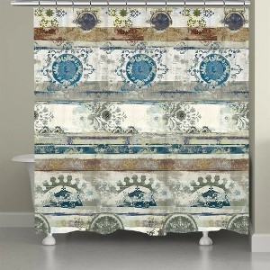 Laural Home Antique Boho Shower Curtain - 1 of 3