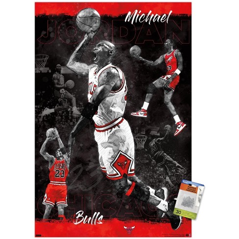 Michael Jordan - Timeline Wall Poster, 22.375 x 34, Framed