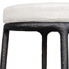Uttermost Modern Outdoor Bar Stool with Weather-Resistant White Cushion - 3 of 4