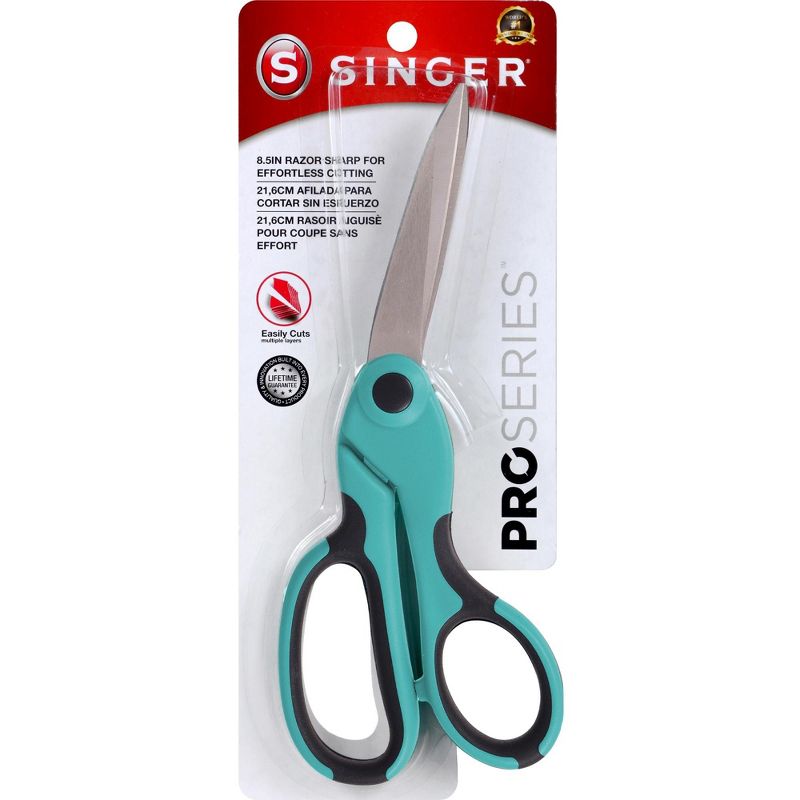 SINGER ProSeries(TM) Heavy-Duty Bent Scissors 8.5"-W/Comfort Grip, 1 of 8