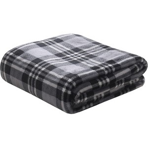 Lomsoe Christmas Grid Blanket Holiday Printed Flannel Throw Blanket Perfect Holiday Decor Gift for Family Friends Christmas Gift. - 1 of 4