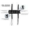 Mount-It! Low Profile Slim TV Wall Mount Fixed TV Bracket Fits 32" - 55" TVs, 77 Lbs. Weight Capacity, 1.1" Profile from the Wall - 3 of 4