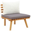 vidaXL Patio Lounge Set Sectional Sofa Set with Cushions Solid Wood Acacia - 4 of 4