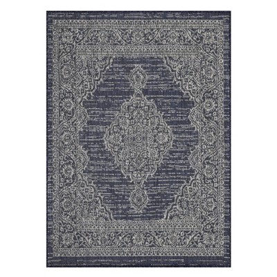 Indoor Outdoor Farmhouse Area Rugs for Backyard Deck Patio, Plush Thick Low Pile Throw Carpet for Bedroom Living Room Dining Room